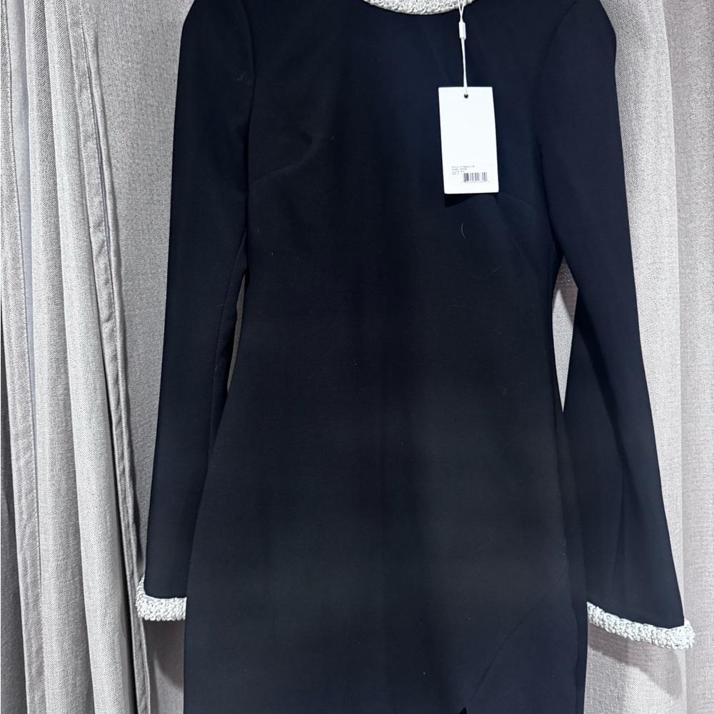 Likely Black Mini Dress with White Trim